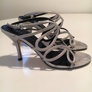 Silver Metallic heels
